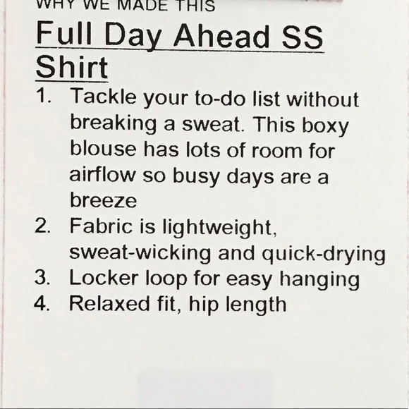 Lululemon full day ahead short sleeve shirt red - Picture 11 of 11